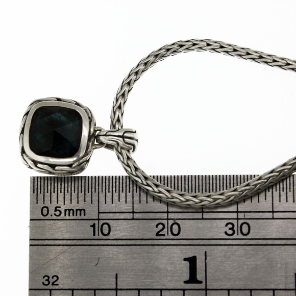 John Hardy Sterling Silver & Labradorite Classic Chain Necklace, NWOT - Picture 15 of 16